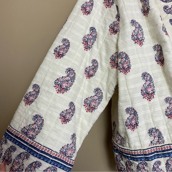 J. Jill Quilted Paisley Villa Jacket Porcelain - Picture 8 of 14